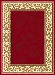PSU-101-1168-10-811: rich BURGUNDY european BORDER area rug 8x11 deep RED