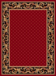 PSU-101-1260-10-811: red BURGUNDY traditional CARPET 8x11 EUROPEAN area RUG