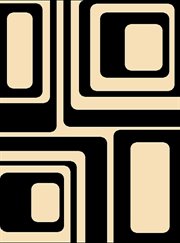 PSU-105-1248-98-68: modern BLACK squares CARPET 6x8 area CONTEMPORARY RUG