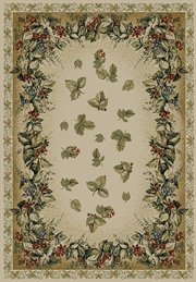 UW-130-21917-811: transitional IVORY cream CARPET 8x11 european AREA rug