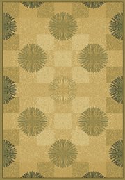 UW-280-24519-811: CONTEMPORARY gold BEIGE green CARPET 8x11 area RUG