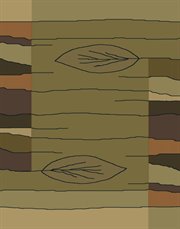 UW-GEN130-43645-28: TRANSITIONAL green LEAF 2x8 runner LODGE area RUG