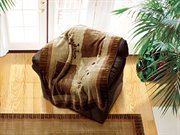 UW-820-27019: transitional THROW blanket 50" x 60" country VELOUR