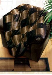 UW-820-52599: MODERN throw BLANKET 50" x 60" contemporary VELOUR