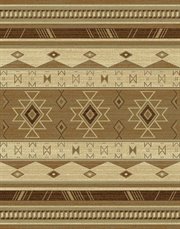 UW-050-31097-68: SOUTHWESTERN lodge BEIGE linen 6x8 rustic area rug