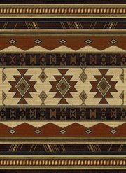 UW-050-31058-811: southwestern LODGE 8x11 area rug RUSTIC TRIBAL carpet