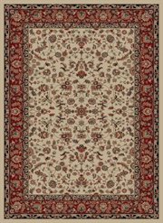 TY-SEN4712IV-912: IVORY cream persian BORDER area rug 9x12 TRADITIONAL