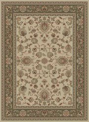 TY-SEN4722IV-811: TRADITIONAL ivory SAGE green ORIENTAL 8x11 area RUG