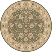 TY-EMP2535GRN-6R: Traditional Persian Green Area Rug 5 x 5 Round Oriental