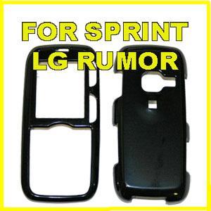 FOR SPRINT LG RUMOR LX260 SNAP ON SKIN CASE BLACK NEW