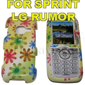 FOR SPRINT LG RUMOR LX260 SNAP ON SKIN CASE FLOWER NEW