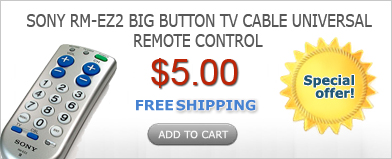 sony big button tv vable universal remote control