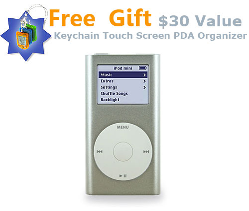 Apple iPod Mini 4GB Silver MP3 4 GB Player M9160LL/A