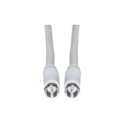 12 F RG6 Satellite TV Coax/Coaxial Cable 12ft White