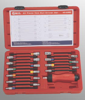 Genius 20 Piece Hex Nut Driver Set ND-020MS