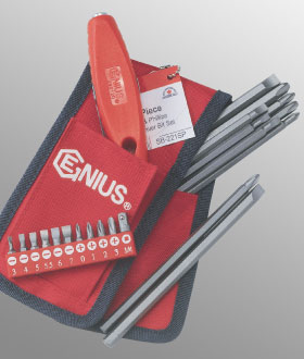 Genius 21PC Slotted & Phillips Screwdriver Bit SB-221SP
