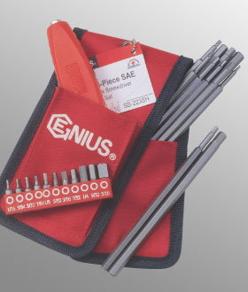 Genius 23 PC SAE Hex Screwdriver Bit Set SB-223SH