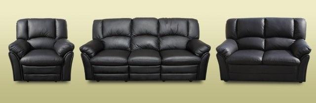 3 PC RECLINING LEATHER SOFA SET RUTGERS NJ AREA PICKUP