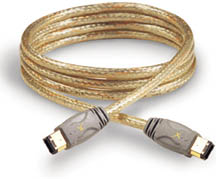 15FT GOLD-X®  FIREWIRE 6 TO 6 PIN DV CABLE IEEE1394 15