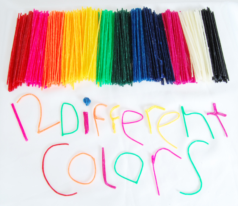 Bendy Wax Craft Sticks Mega 500 Pc. Set 12 Colors eBay