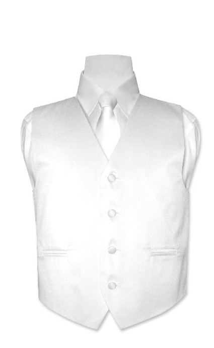 Boys-WHITE-Dress-Vest-with-Boys-Bowtie-Tie-Size-6-NEW