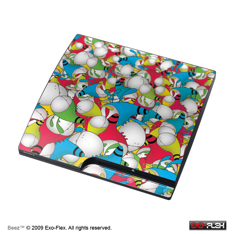 ps3 slim console. PS3 Slim Console Skin - Beez