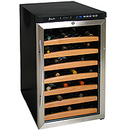 New 40 Bottle Wine Refrigerator Cooler - Avanti WC400SS