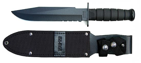 Ka-Bar Black Fighter Knife Leather/Cordura Sheath 1271