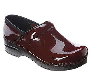 Women Dansko Clogs Professional Claret Patent 39