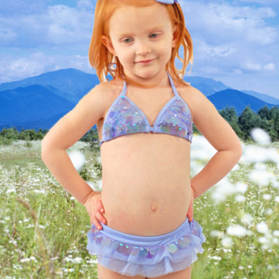 Click here for the mermaid Kate Mack Swimsuit at SophiasStyle.com girls clothing store.