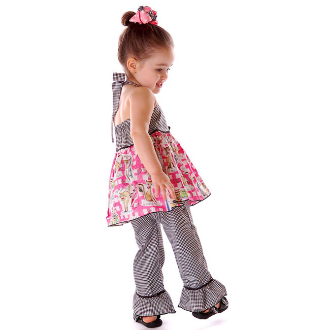 New Little Girl Clothes KITTY Capri Set SOPHIAS STYLE 6