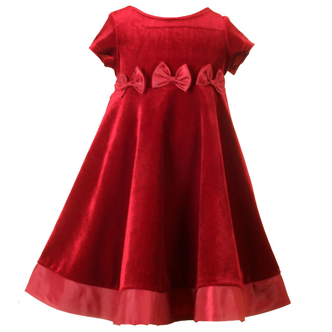 New Little Girls Clothes Christmas BOW Dress Girl 4