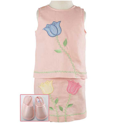 Baby Girl Clothes SPRING TULIP Baby Shower Gift 3-6M