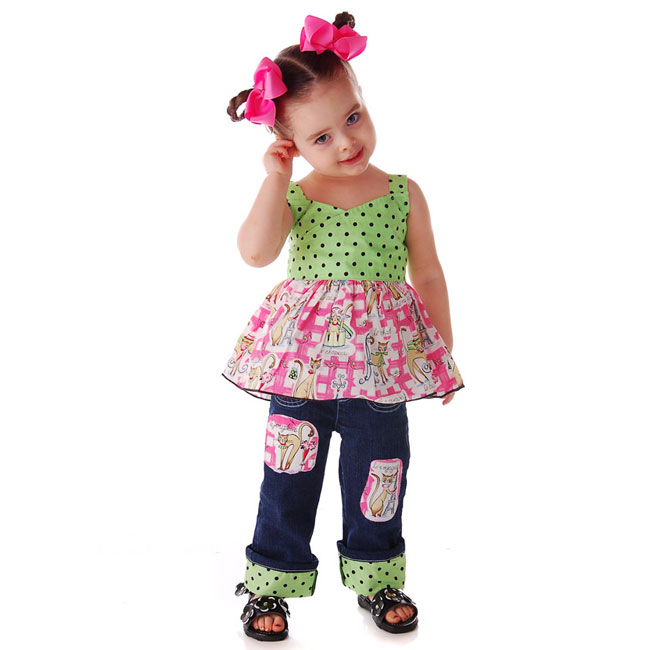 SophiasStyle.com denim kitty set