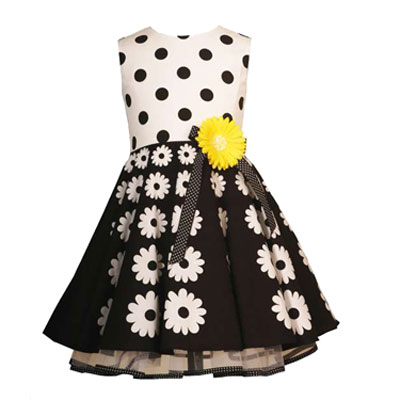 Little Girls Easter Dress Rare Editions Black White Flower Girls Dresses 4-6X