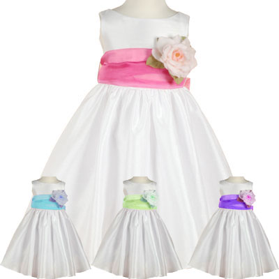 Dresses  Wedding Occasions on Wedding Flower Girl Dresses   Sashes Available In A Variety Of Colors