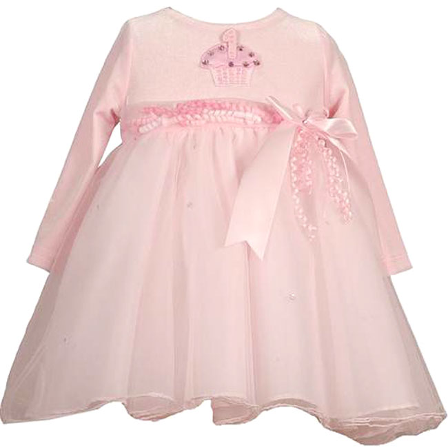 Toddler Girls BIRTHDAY Dress PINK CUPCAKE Tulle RARE EDITIONS Fall 2T-4T