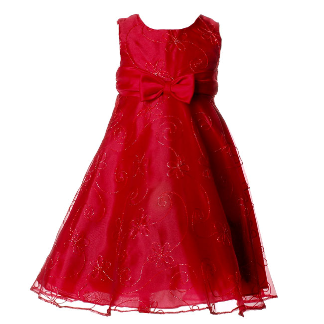 Toddler Girls Clothes CRIMSON Christmas RARE EDITIONS Dress Girl 2T-4T
