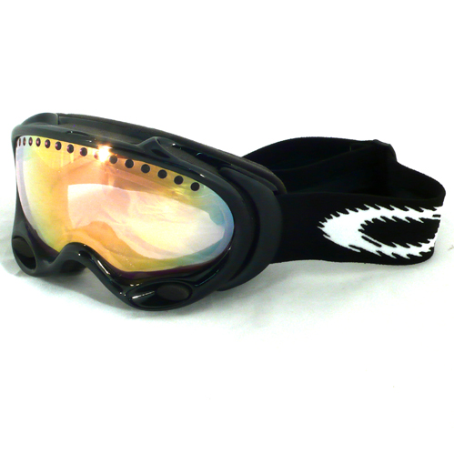 New Oakley A-Frame Snow Goggle Jet Black w Pink Iridium
