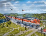 ARTMMIKSO: L&N 'Monon Memories' Train Art Print - Signed Only
