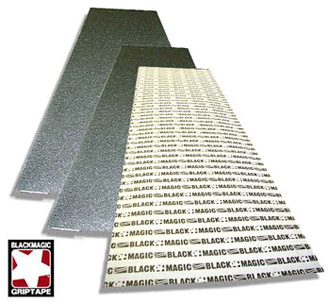 Black Magic Skateboard Grip Tape Sheet Black 9