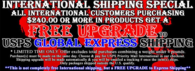 SHIPPING UPGRADE for International Customers!