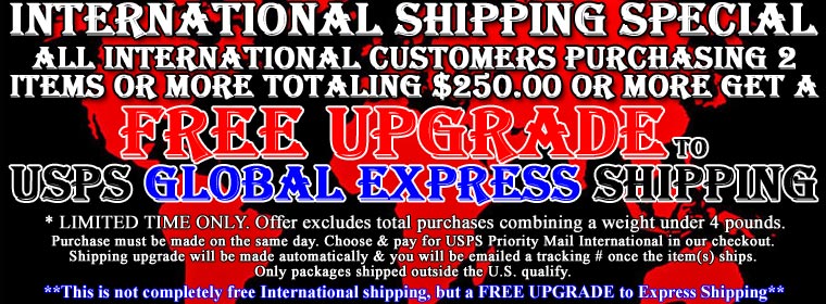 SHIPPING UPGRADE for International Customers! 