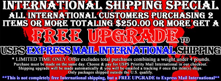SHIPPING UPGRADE for International Customers! 