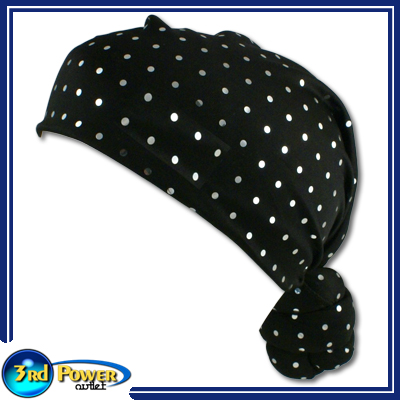 NEW BLACK SEQUIN Knotted SCARF~Alopecia Chemo Head Wrap