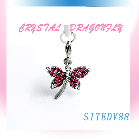 Dragonfly Charm Strap Cell Phone Handbag Purse Key New