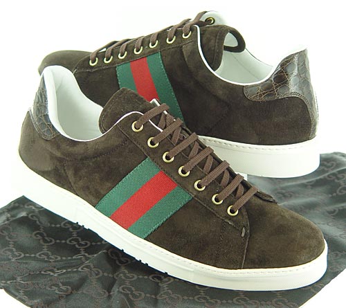 brown suede gucci shoes