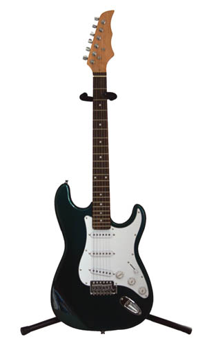 39" METALLIC BLUE TURQUOISE ELECTRIC GUITAR w/ BELT~~NR