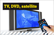 TV, DVD, satellite