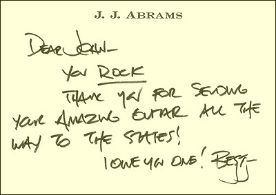 J.J. Abrams Note